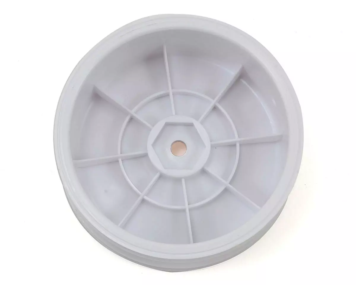 Yokomo 12mm Hex 2WD Front Buggy Wheels (White) (2) (YZ-2/B-MAX2) - Image 2