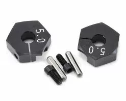 Yokomo Aluminum Clamp Wheel Hub Hex (Black) (2) (5.0mm)