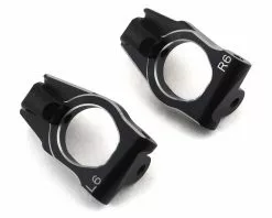 Yokomo YZ-4SF2 "6dig" Aluminum Steering Hub Carrier (Black) (2)