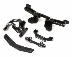 Yokomo YD-2S Aluminum Adjustable Body Mount/Shock Tower Set (Black)