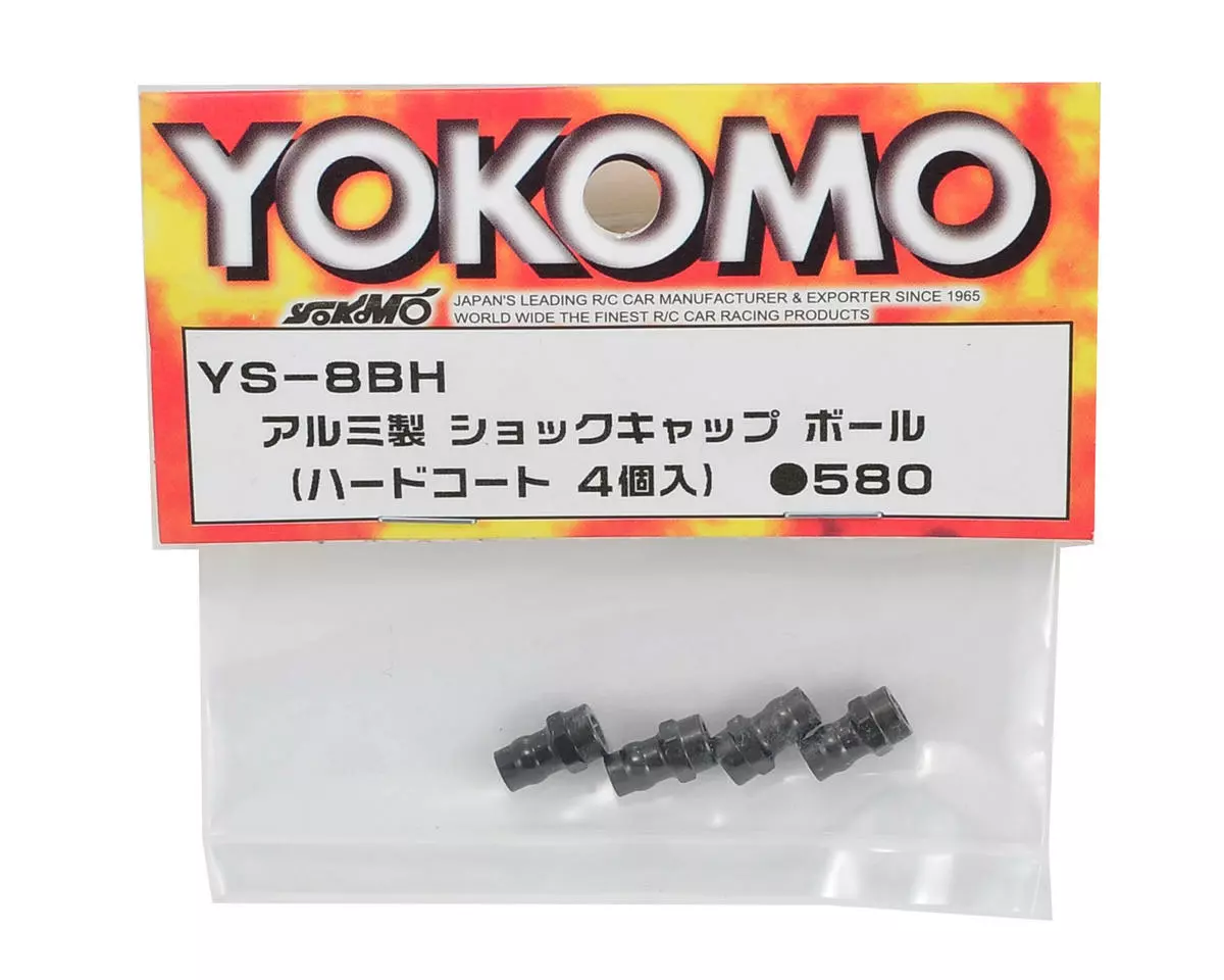 Yokomo Aluminum Hard Coated Shock Cap Ball Set (4) - Image 2