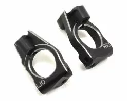 Yokomo Aluminum Front Steering Hub Carrier (Black) (2) (10°)