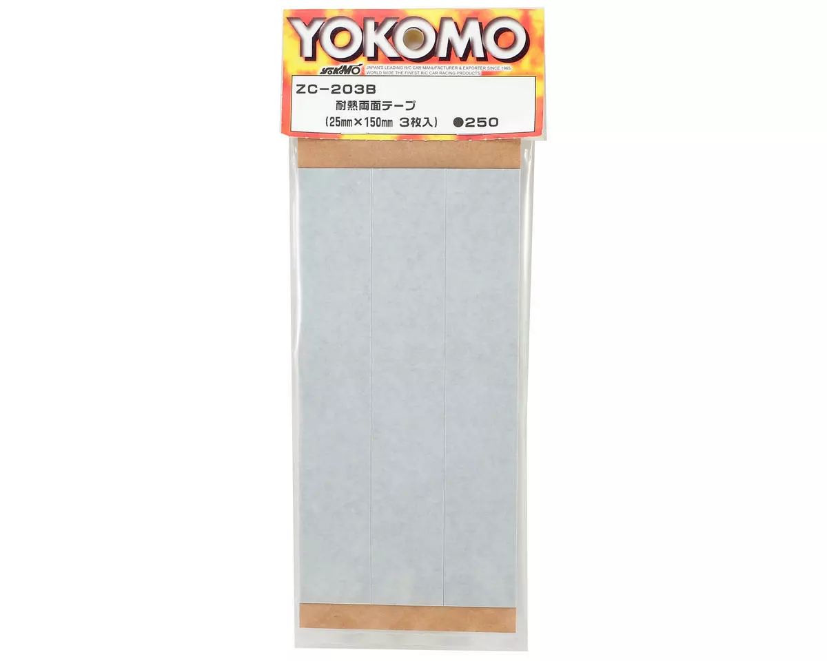 Yokomo Heat-Resistant Double-Stick Tape (3) (25x150mm) - Image 2