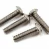 Yokomo 3x12mm Titanium Button Head Screw (4)