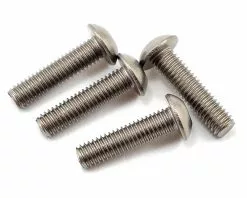 Yokomo 3x12mm Titanium Button Head Screw (4)