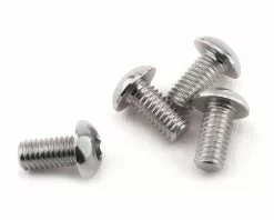 Yokomo 3x6mm Aluminum BD9 Button Head Hex Screw (4)