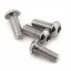 Yokomo 3x8mm Aluminum BD9 Button Head Hex Screw (4)