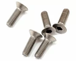 Yokomo 3x10mm Titanium Flat Head Screw (5)